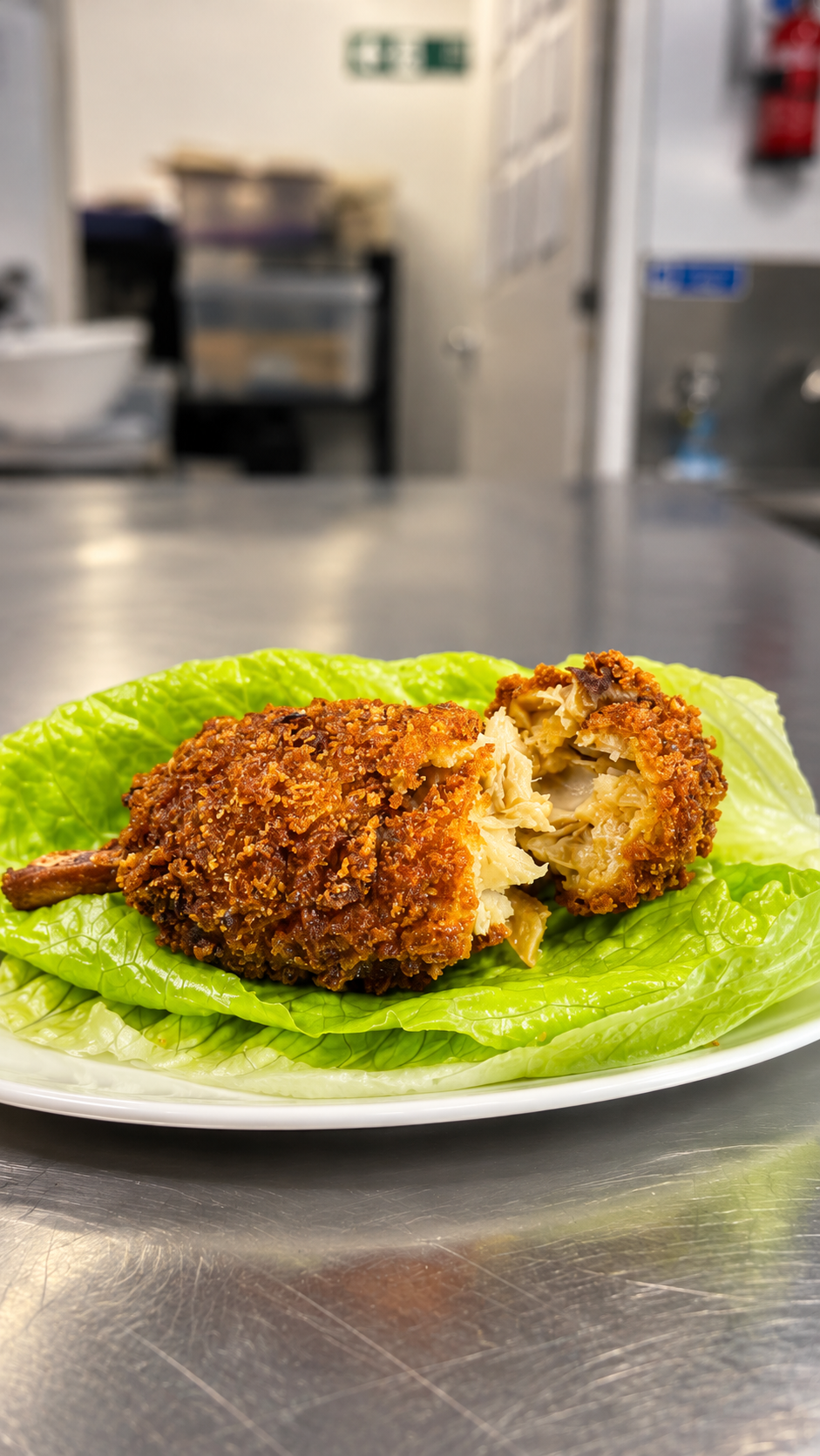 Crispy Ch*cken Drumsticks - made with jackfruit (4)